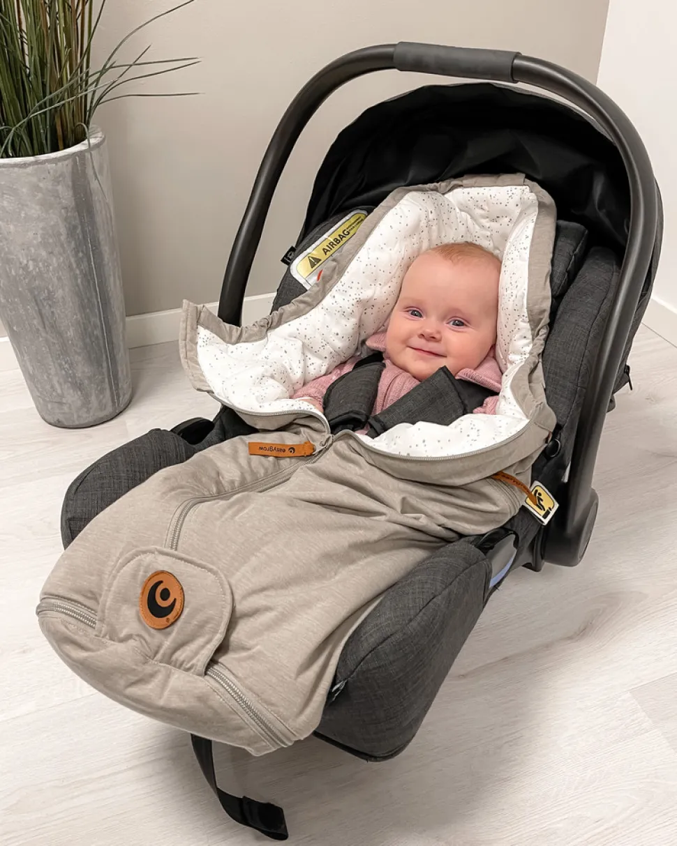 Lyng kørepose til autostol - Grey