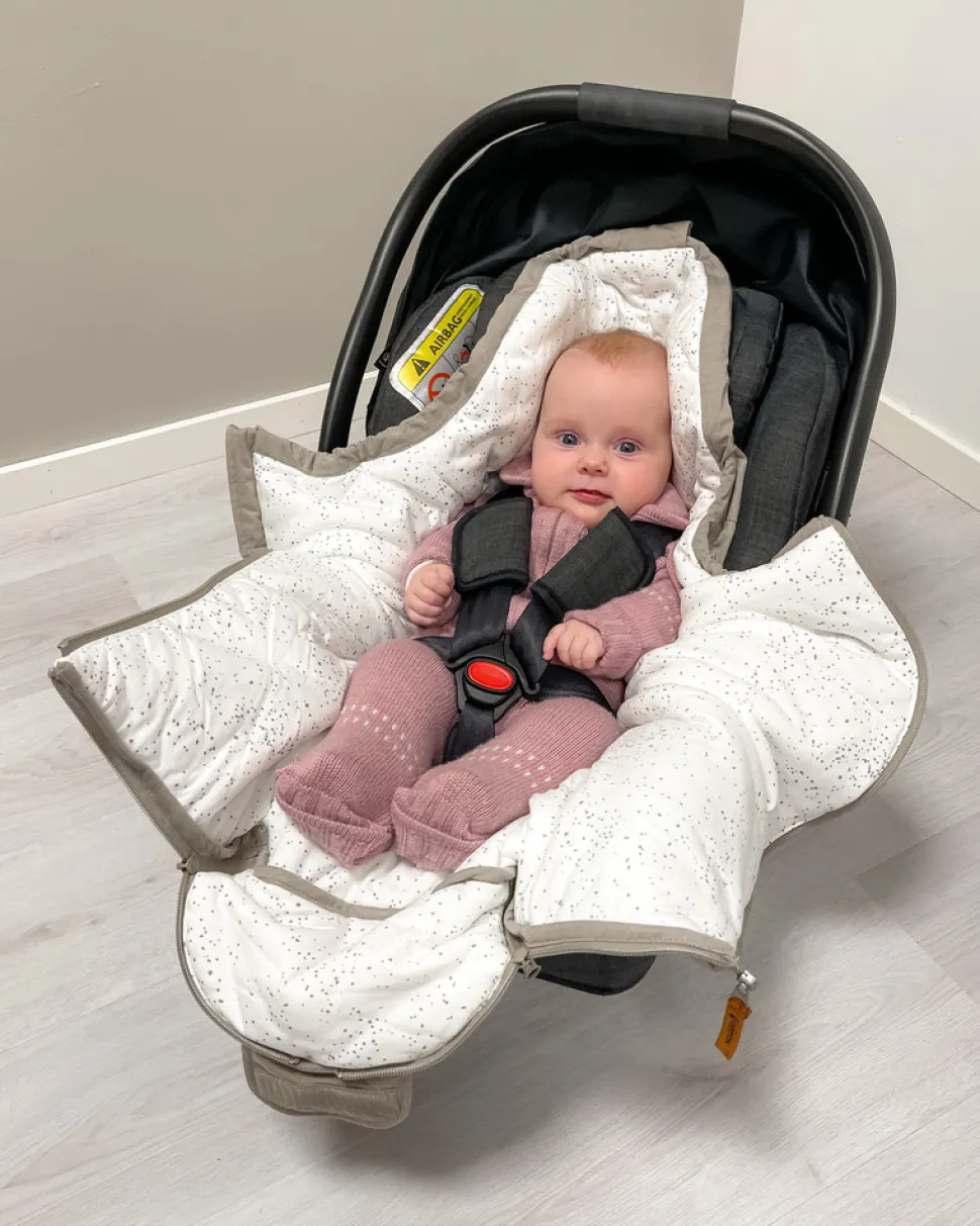 Lyng kørepose til autostol - Grey