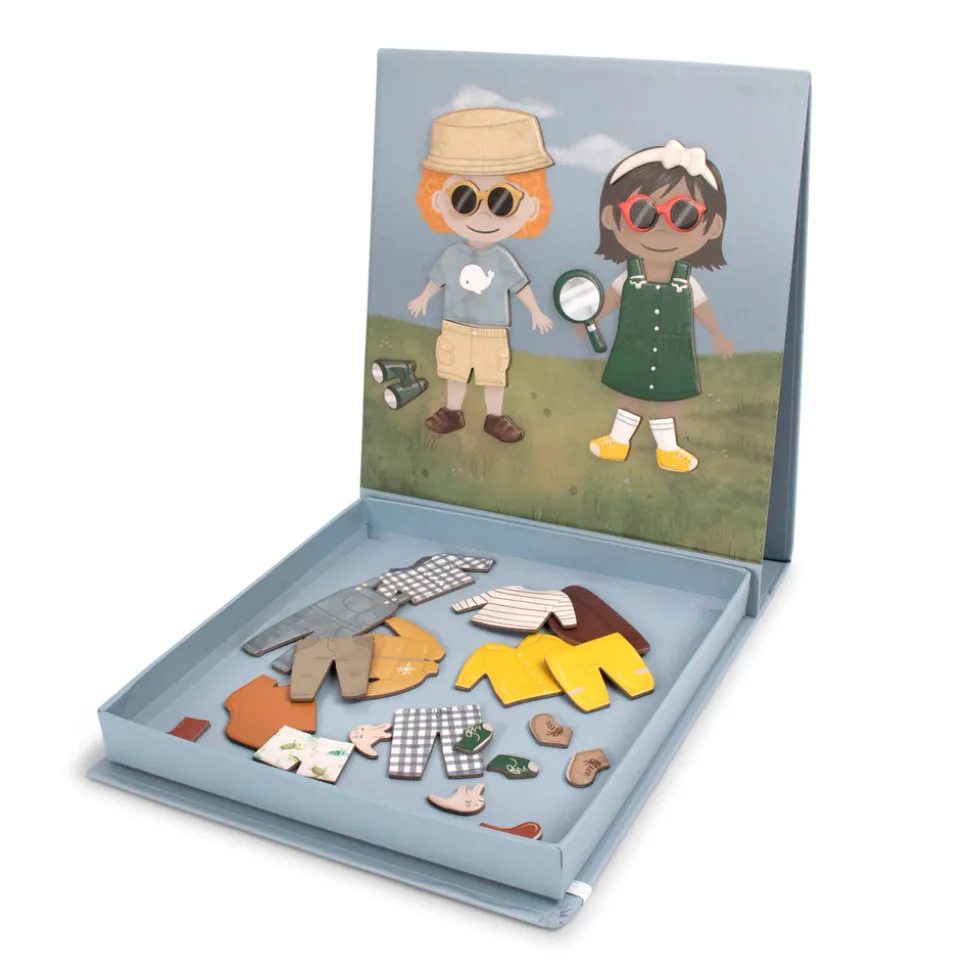 Magnetisk påklædningsdukke - Klar til dit eventyr
