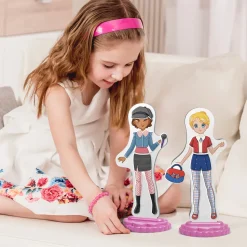 Magnetiske påklædningsdukker: Bedste veninder