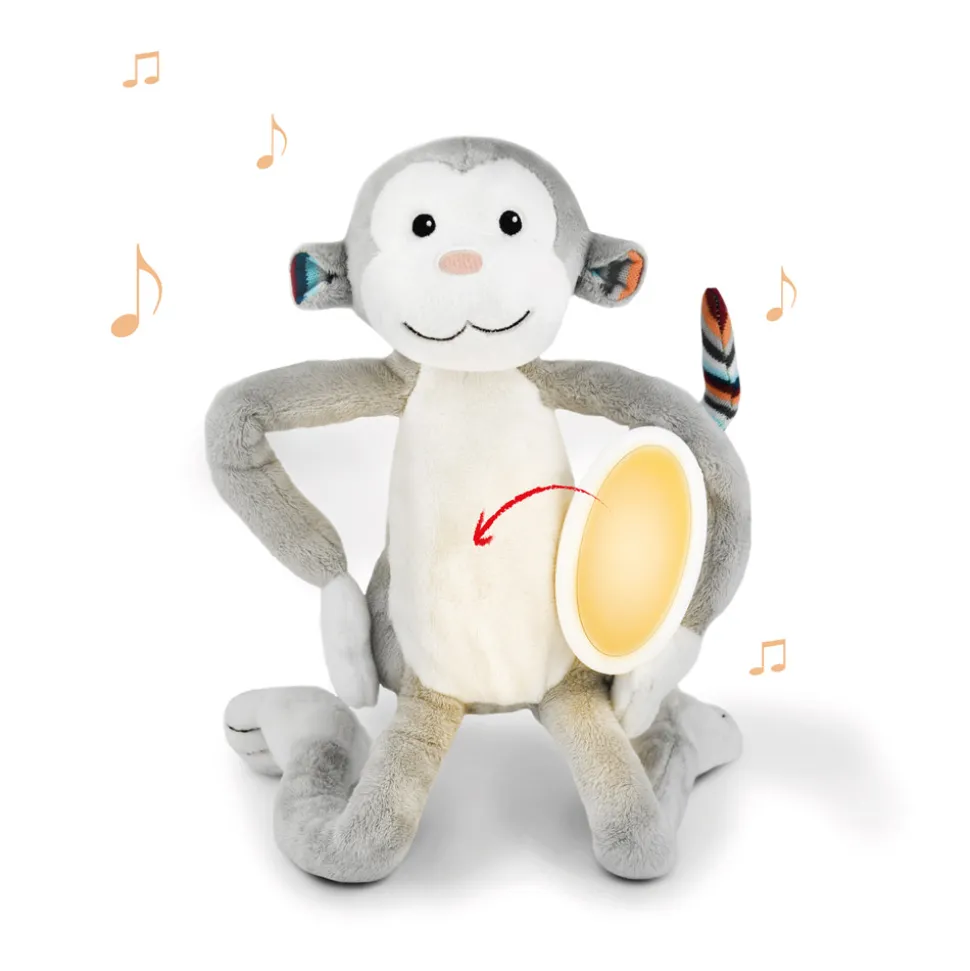 MAX krammedyr med natlampe, abe