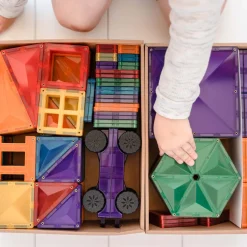 Mega Pack - magnetsæt 212 dele - rainbow