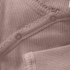 Melange Rib Wrap Body Langærmet - 5016