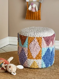 Miaki Puf, Grå, Bomuld