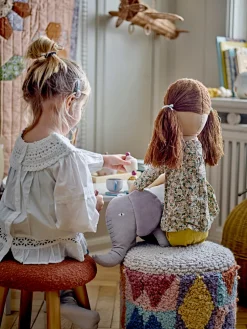 Miaki Puf, Grå, Bomuld