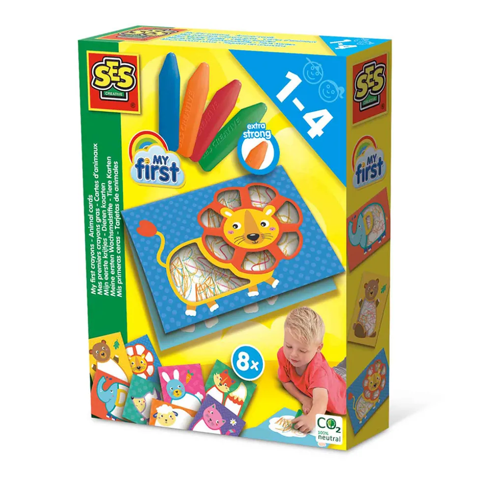 Min første - Farvekridt og dyrekort