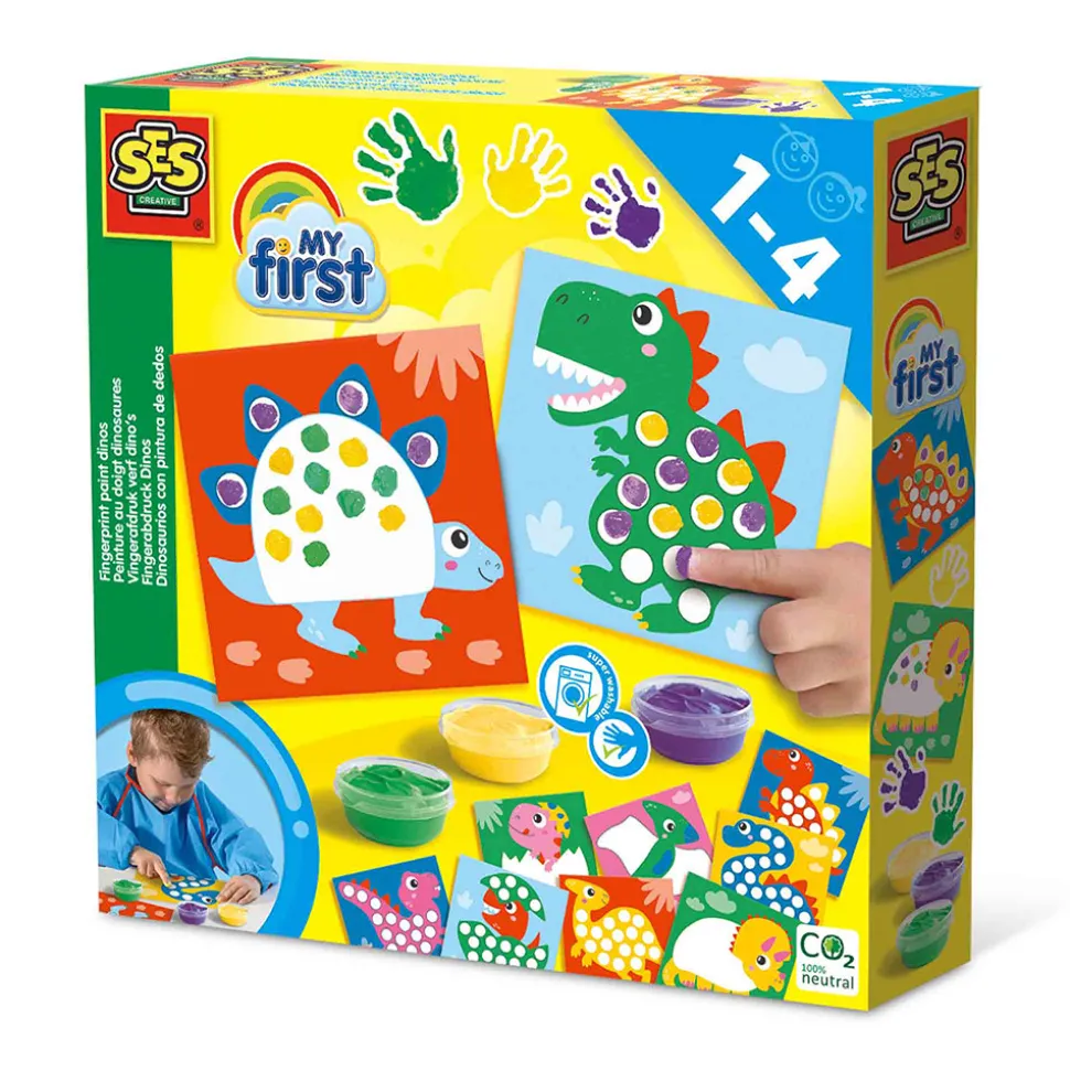 Min første - Fingermaling dinosaurer