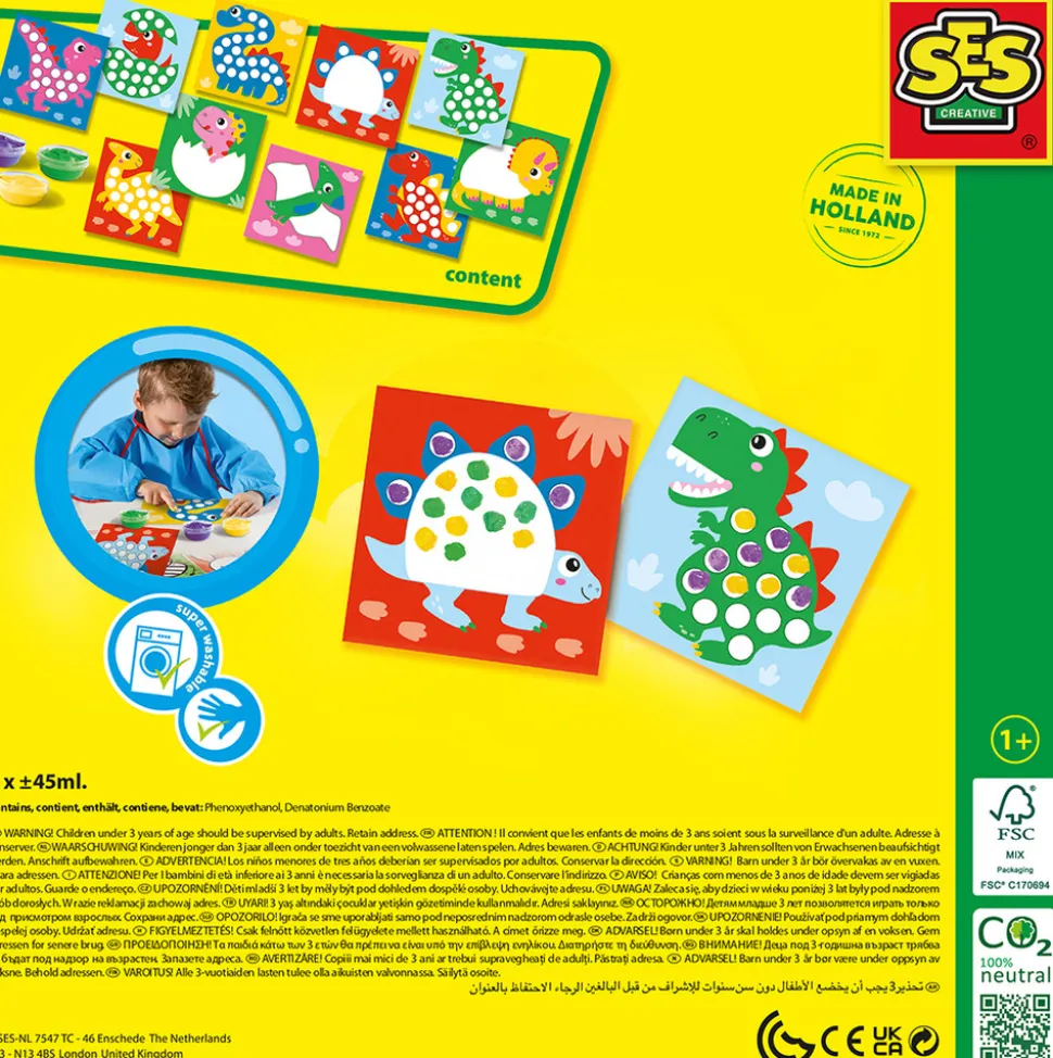 Min første - Fingermaling dinosaurer