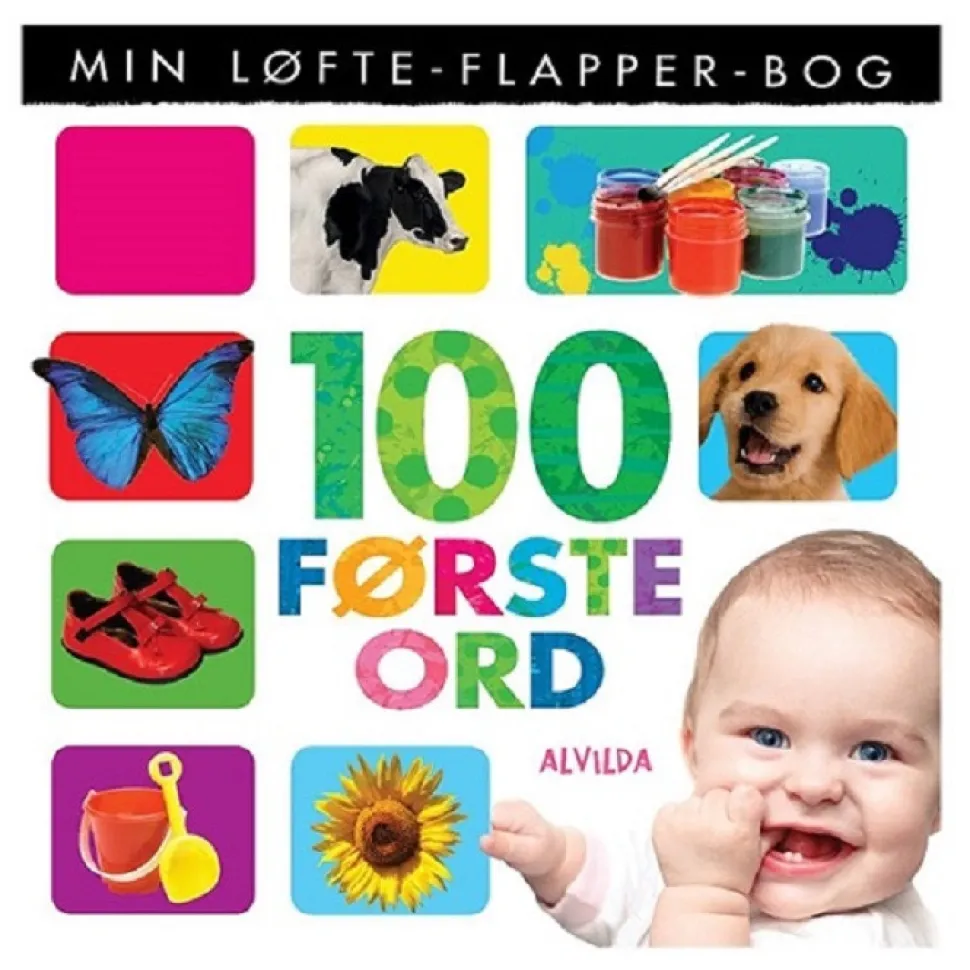 Min løfte-flapper-bog - 100 første ord