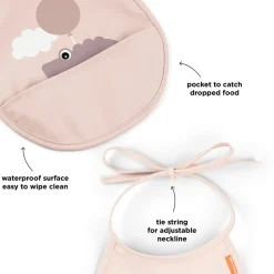 Mini hagesmæk m/lomme 2 stk. Happy clouds Pudder