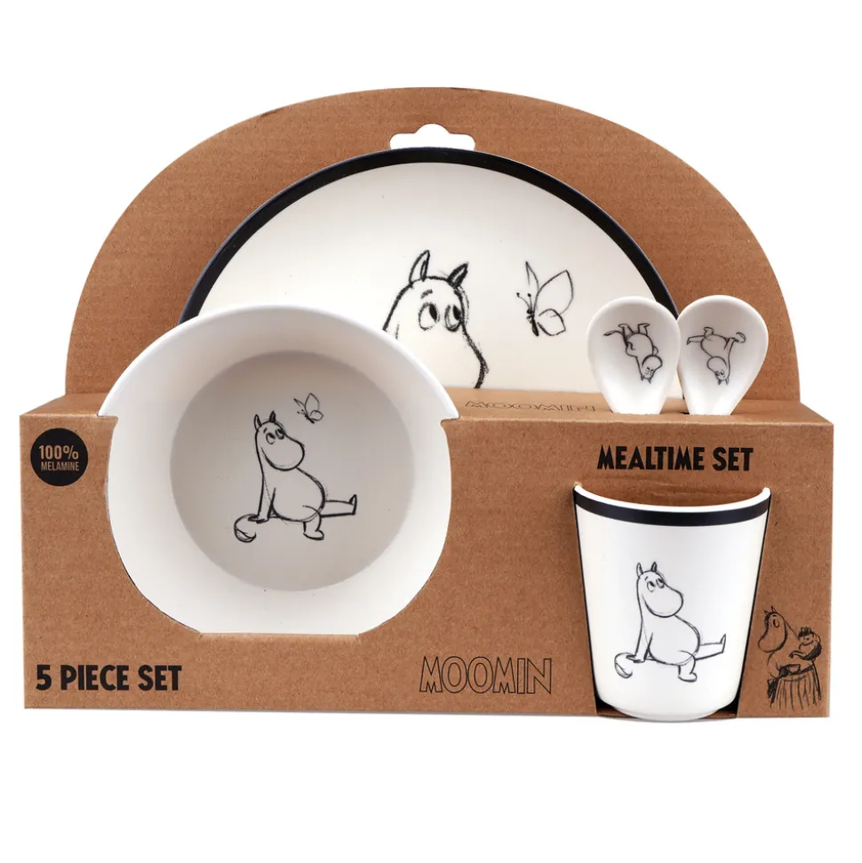 Moomin Melamine 5 pcs Mealtime set