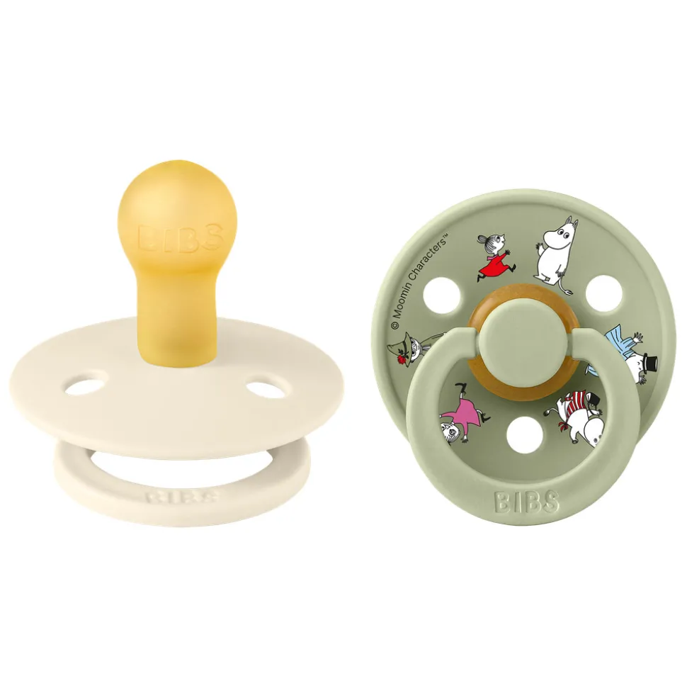 Moomins Colour Sut 2pk Latex Str 1 - Ivory