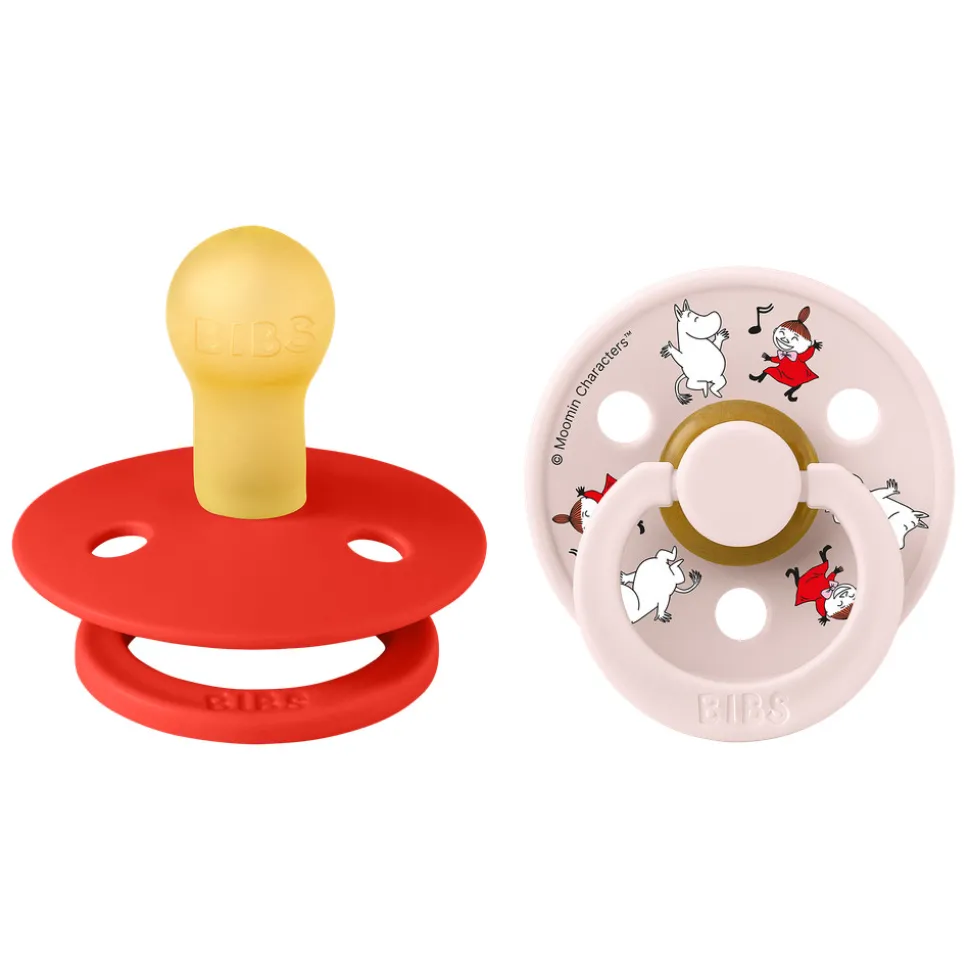 Moomins Colour Sut 2pk Latex Str 1 - Candy Apple