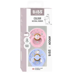 Moomins Colour Sut 2pk Latex Str 2 - Baby Pink