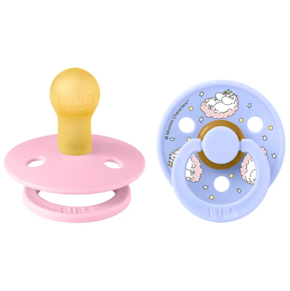 Moomins Colour Sut 2pk Latex Str 1 - Baby Pink