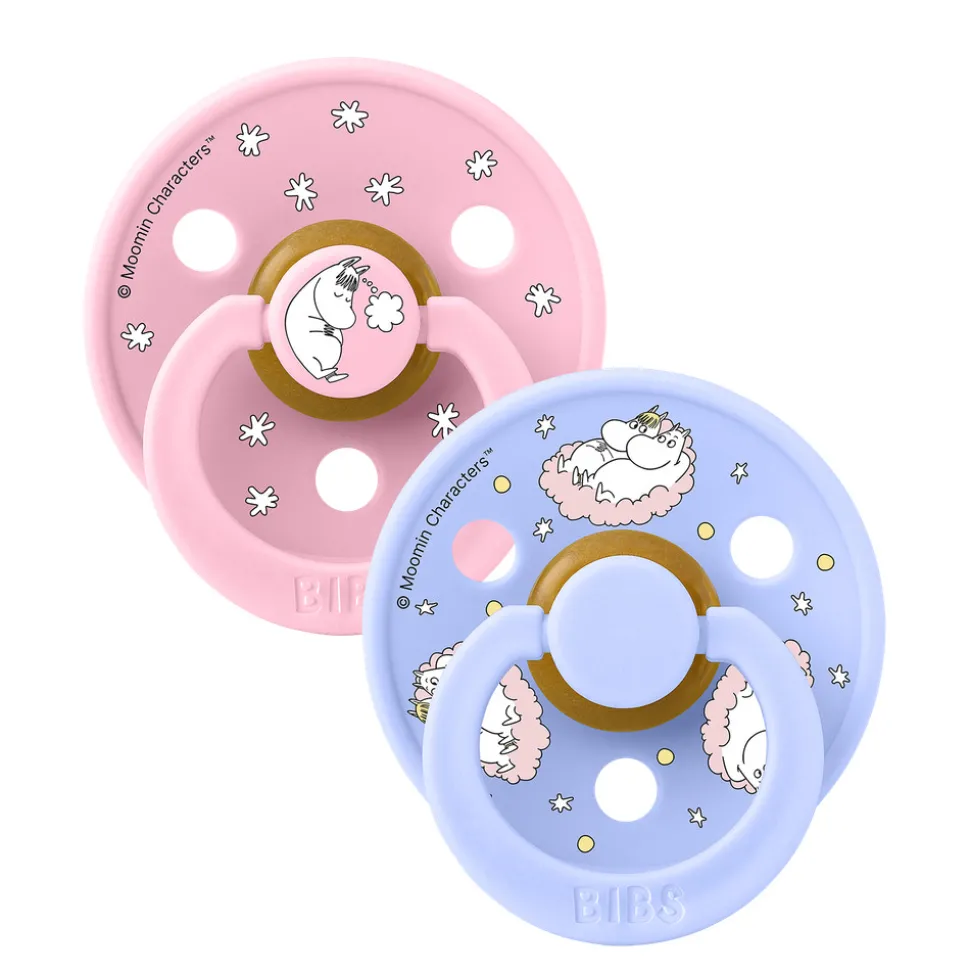 Moomins Colour Sut 2pk Latex Str 1 - Baby Pink