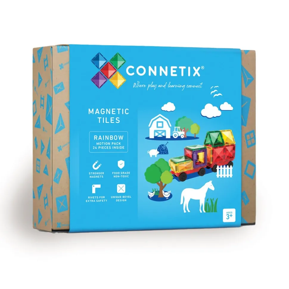 Motion Pack - magnetsæt 24 dele - rainbow