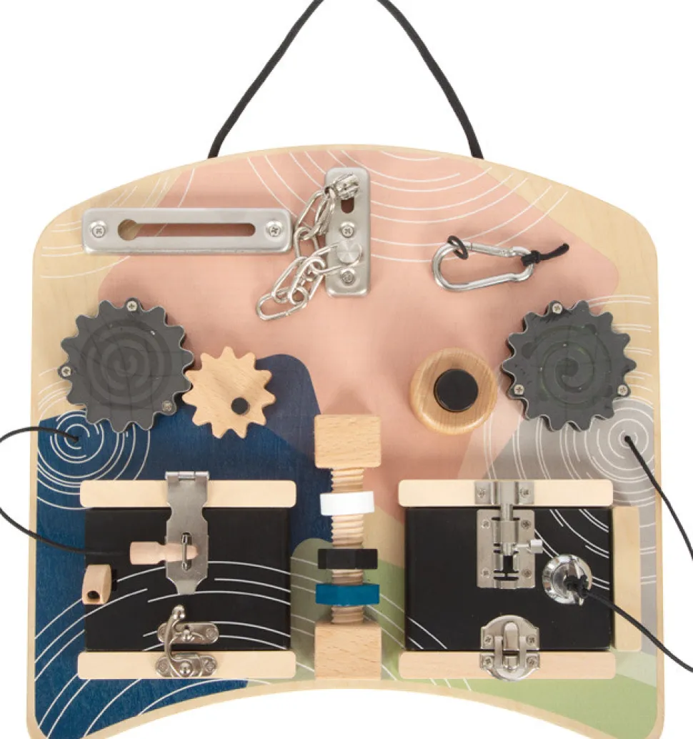 Motorik og aktivitetsbræt med låse og rotation