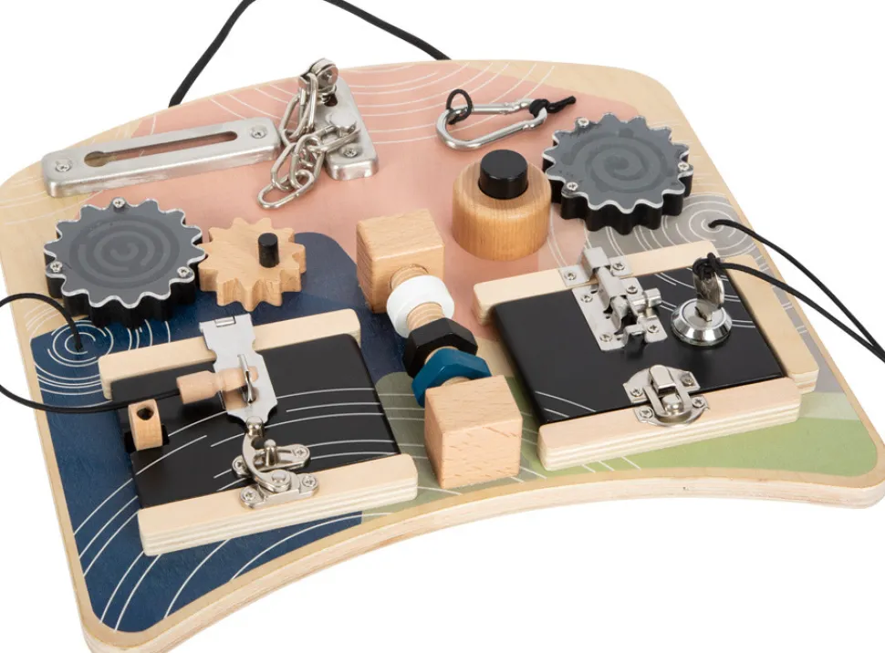 Motorik og aktivitetsbræt med låse og rotation