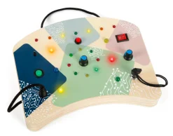 Motorikbræt med LED lys og knapper