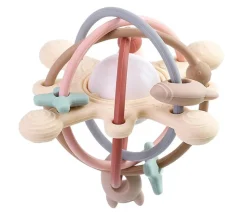 Multi toy silikonelegetøj med raslekugle dark