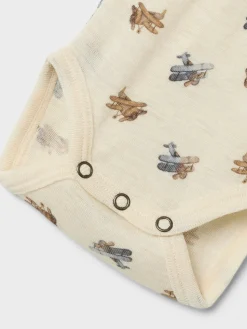 Nalu Uld Langærmet Body - Turtledove