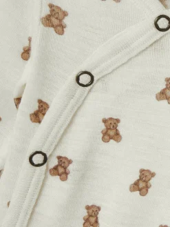 Nalu Uld Langærmet Wrap Body - Turtledove