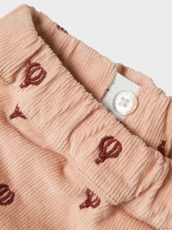 Nelly Cord Straight Bukser - Cameo Rose