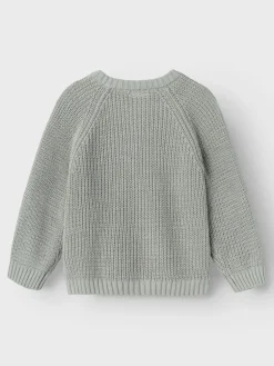 Nemlen langærmet strik - LIMESTONE