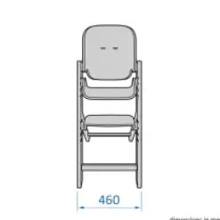 Nesta højstol - Hvid