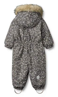 Nickie Flyverdragt - Black sea open flowers