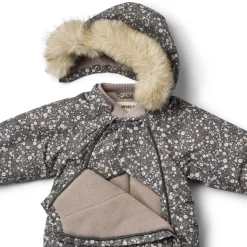 Nickie Flyverdragt - Black sea open flowers