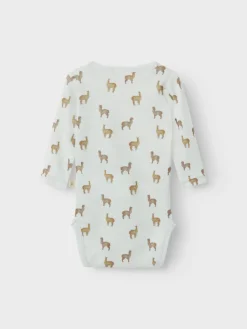 Noel Nor Uld Langærmet Body - Gray Dawn