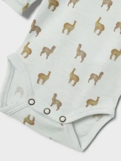 Noel Nor Uld Langærmet Body - Gray Dawn