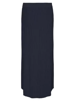Noela plisse midi nederdel - navy blazer