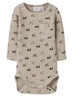 Nooter Langærmet Body - Island Fossil