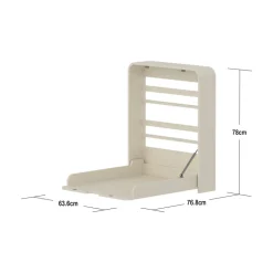 Nova væghængt Puslebord, creme