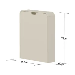 Nova væghængt Puslebord, creme