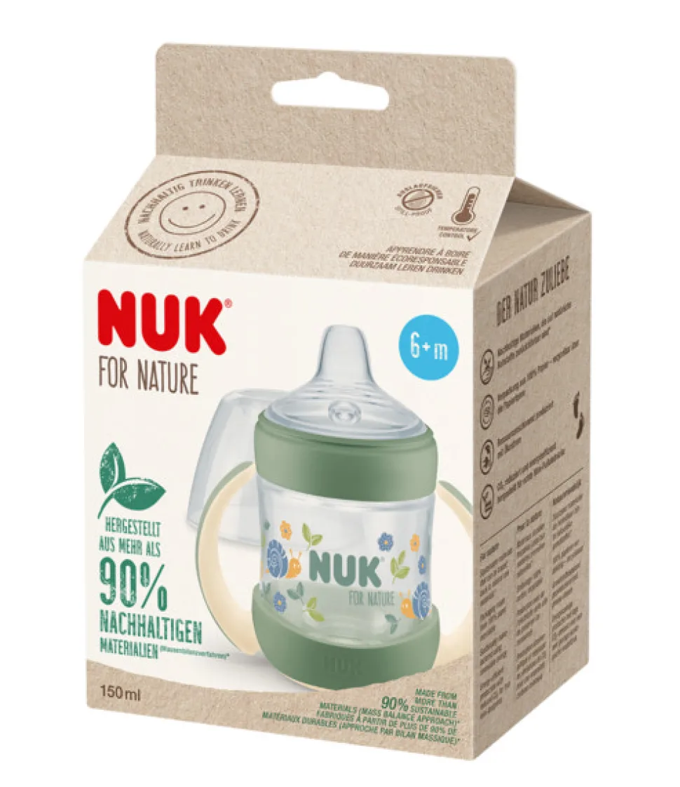 NUK for Nature Learner Bottle Silicon - Grøn