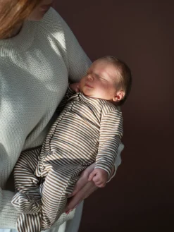 Nyfødt Dragt - Almond/Offwhite