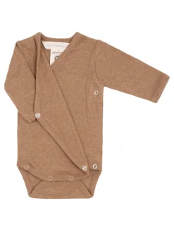 Nyfødt Slå-om Body - Almond