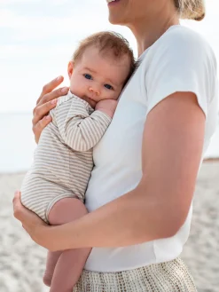 Nyfødt Slå-om Body - OATSTRIPE