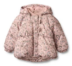 Olga Pufferjakke - Rose powder flowers