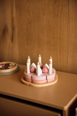 Opbevaringsbænk, Dots, 60x35x42 m. hjul, Latte