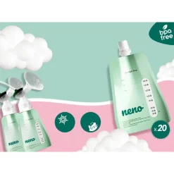 Opbevaringsposer brystmælk 20 poser + adapter