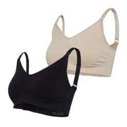 Original graviditets og amme-bh 2-pak - Beige+sort