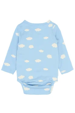 Paco Wrap Body langærmet - POWDERBLUE
