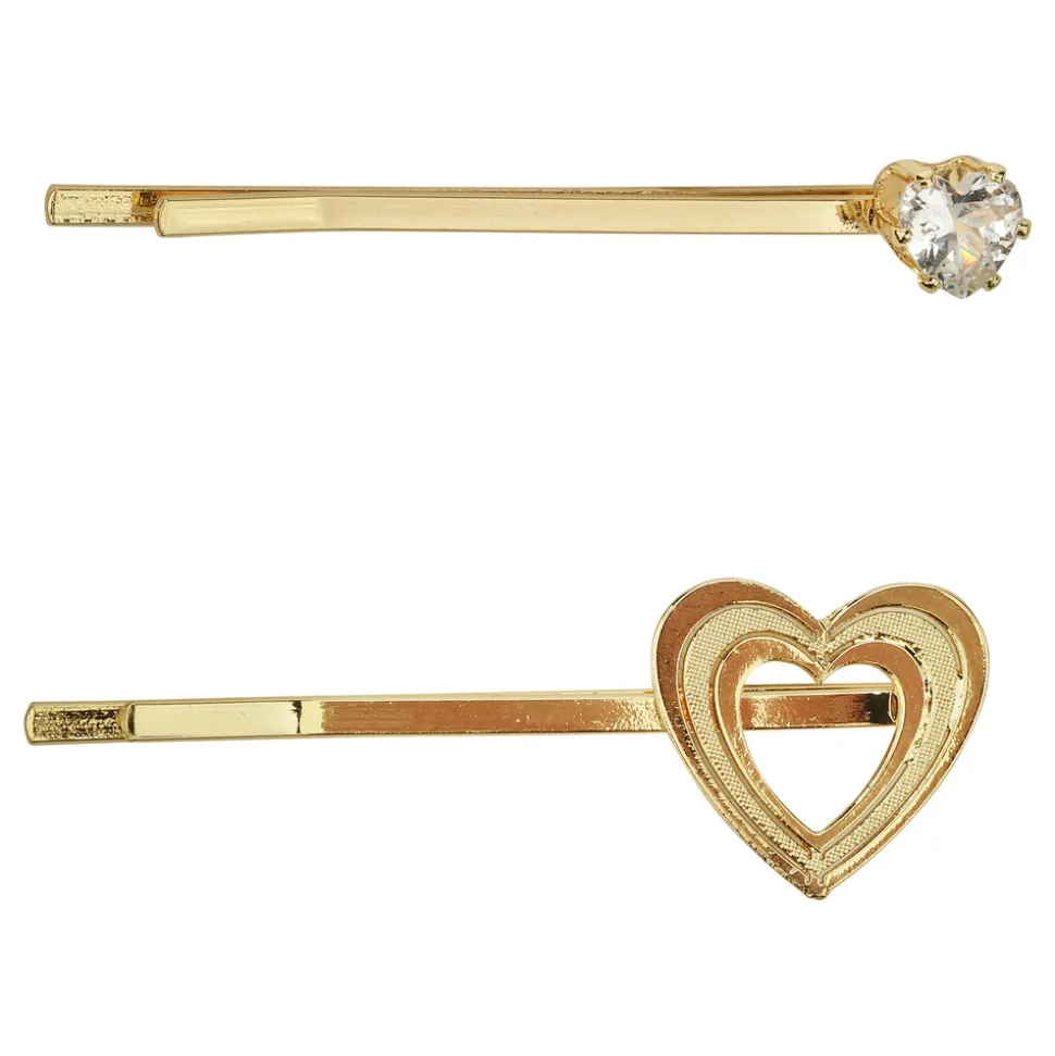 2-pak hårspænde - GULD