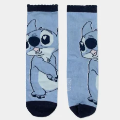 4-pak strømper i sparegris - Stitch - LBLÅ/LRØD