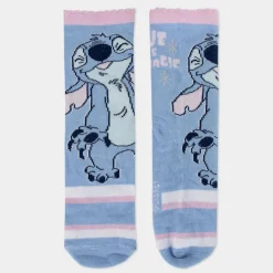 4-pak strømper i sparegris - Stitch - LBLÅ/LRØD